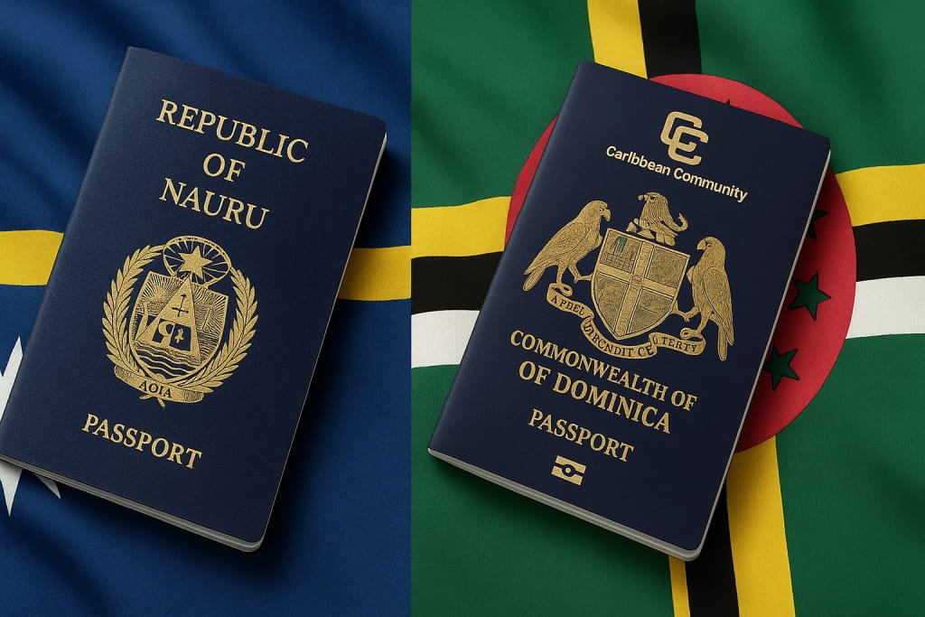 Dominica Vs Naura Passport-flag-citizenship-by-investment